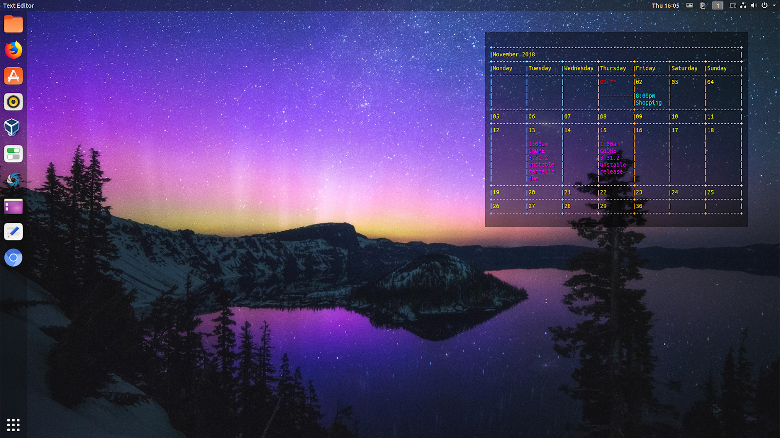 How To Embed A Google Calendar Widget On Your Linux Desktop Background 