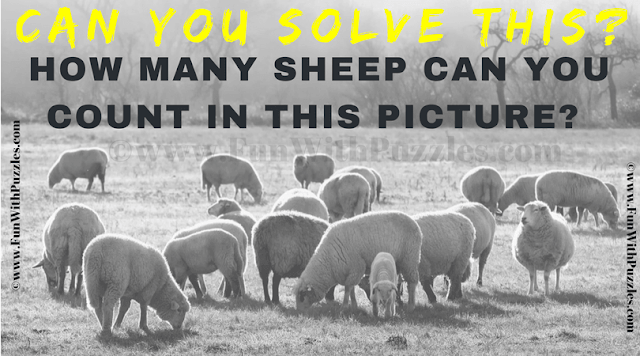 It is very interesting and simple visual puzzle in which your challenge is count the number sheep in the given puzzle picture