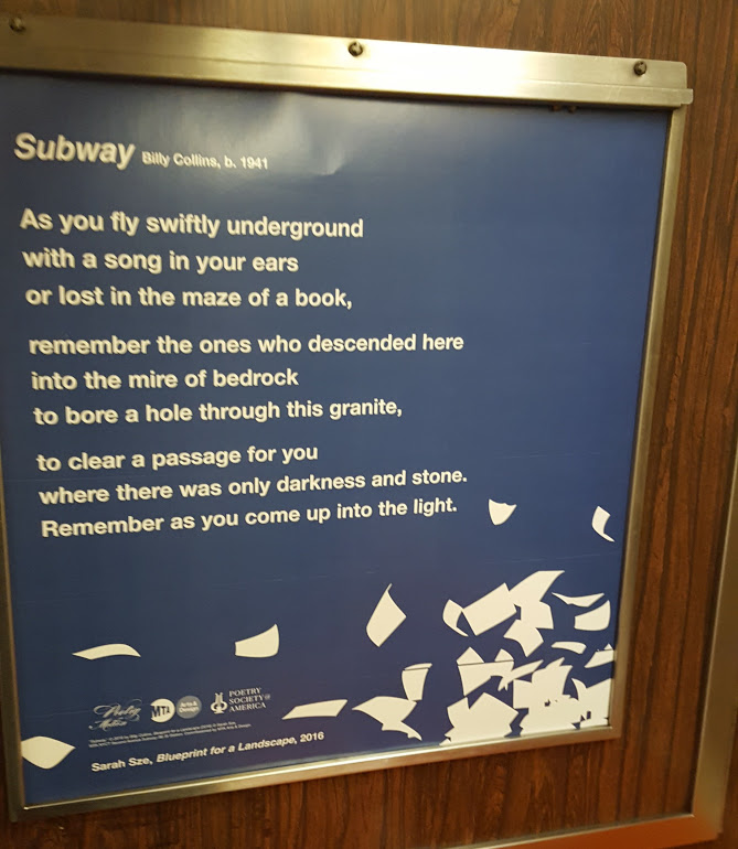 BillyBlog Poetry in Motion Subway by Billy Collins
