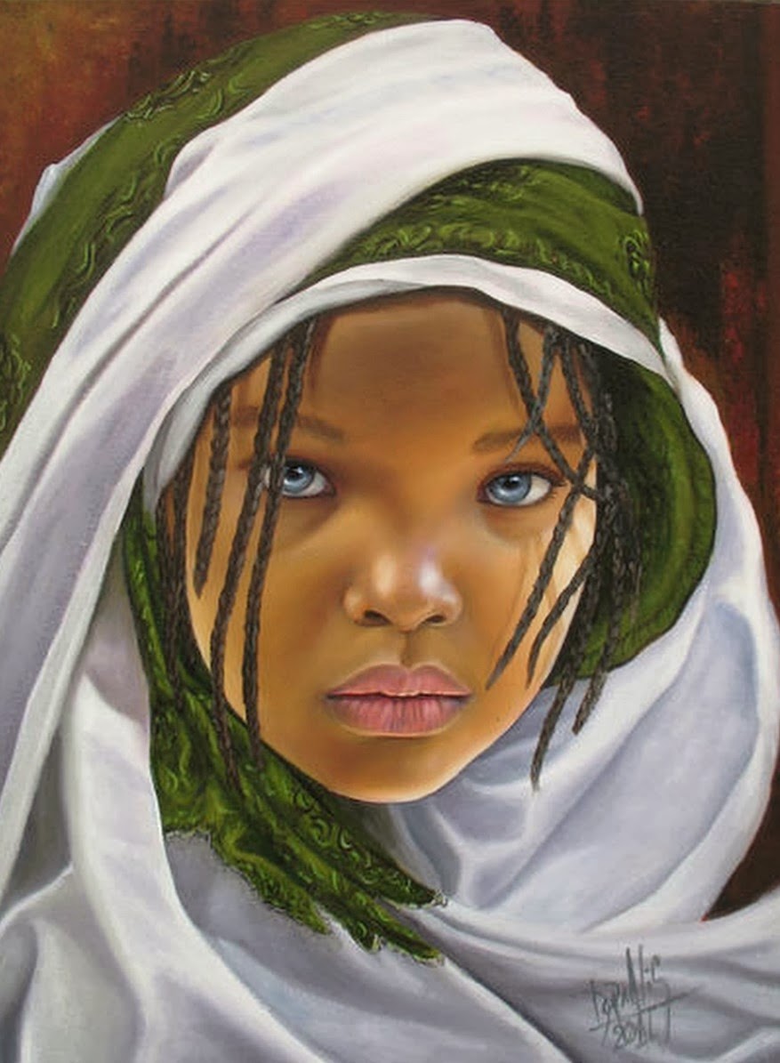 El arte es su máxima expresión Cuadros de Negras Africanas al Óleo