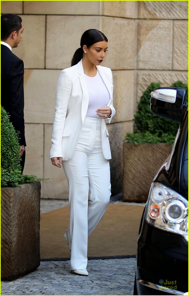 Celeb Diary: Kim Kardashian and her husband Kanye West rock white suits