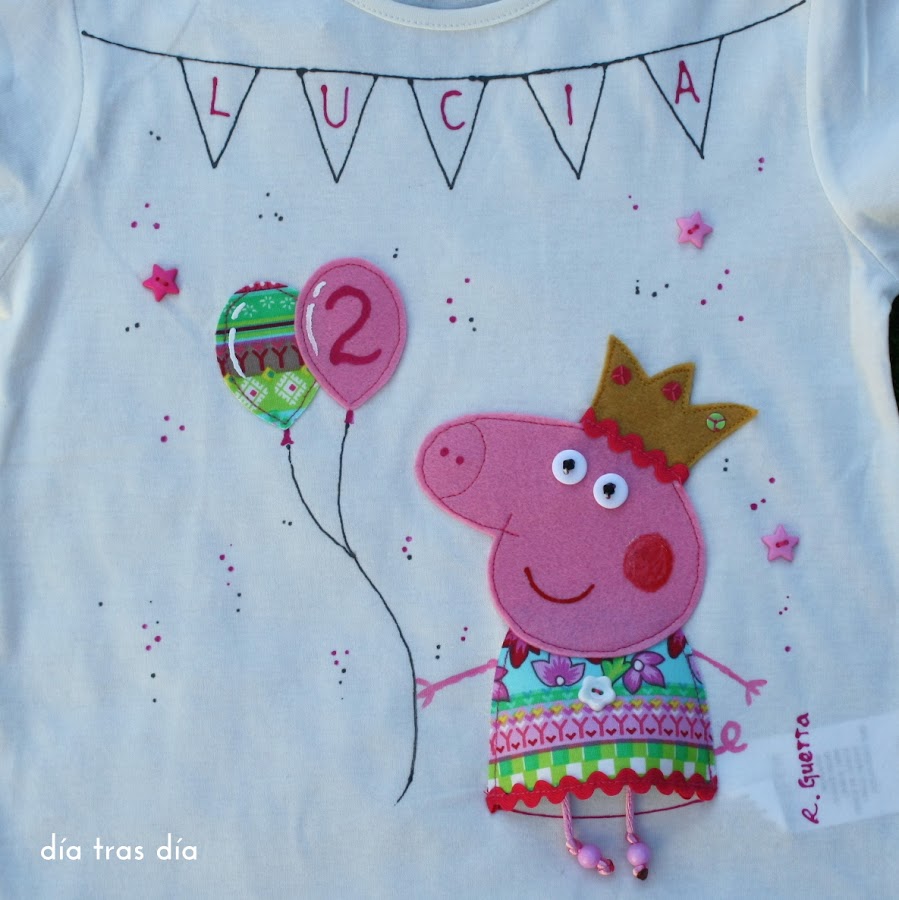 Camiseta Peppa Pig personalizada