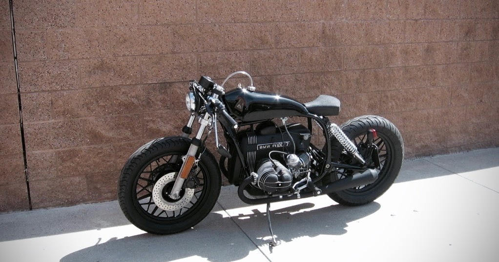 BMW Custom Bike черно коричневый Олд скул