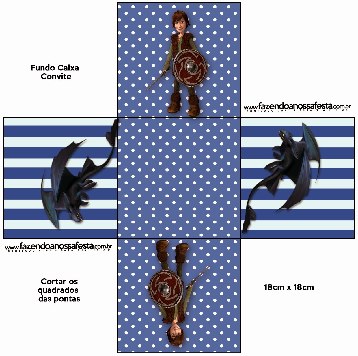 How to Train your Dragon: Free Printable Boxes. Free Printable Box Invitation.