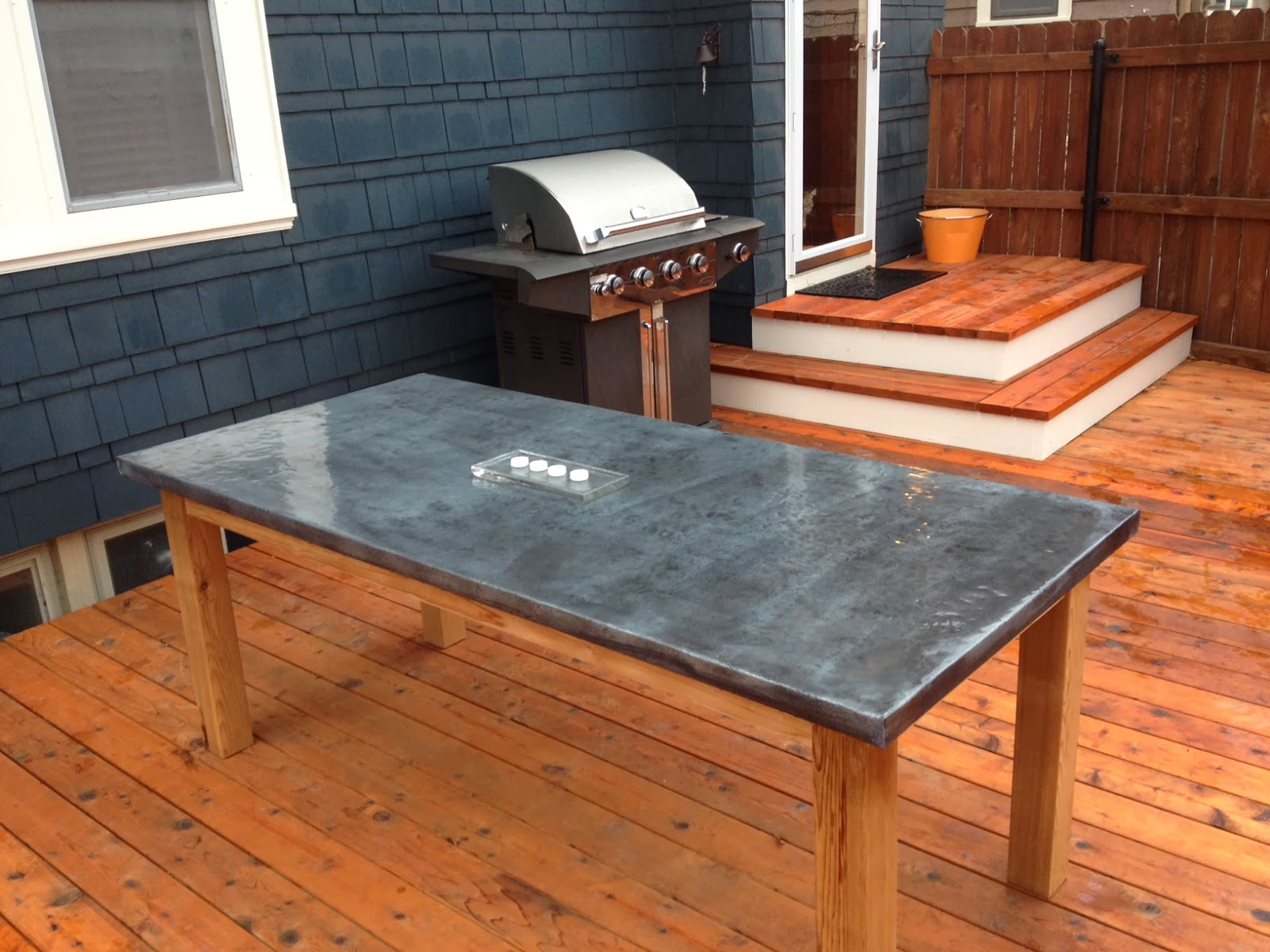 How To Make A Diy Outdoor Zinc Table Before And After Brookside How To Make A Diy Outdoor Zinc Table