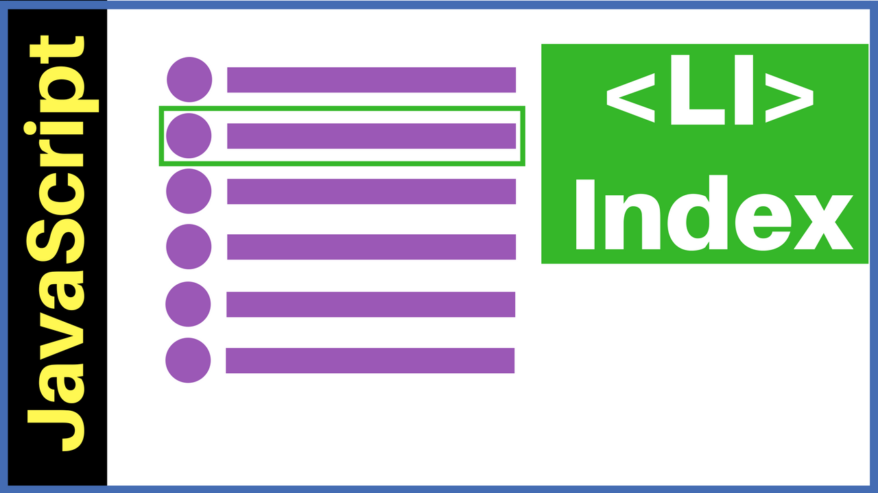 Get index c. Ul ol li html. Ul li js. For Index in js. Js get Selector.