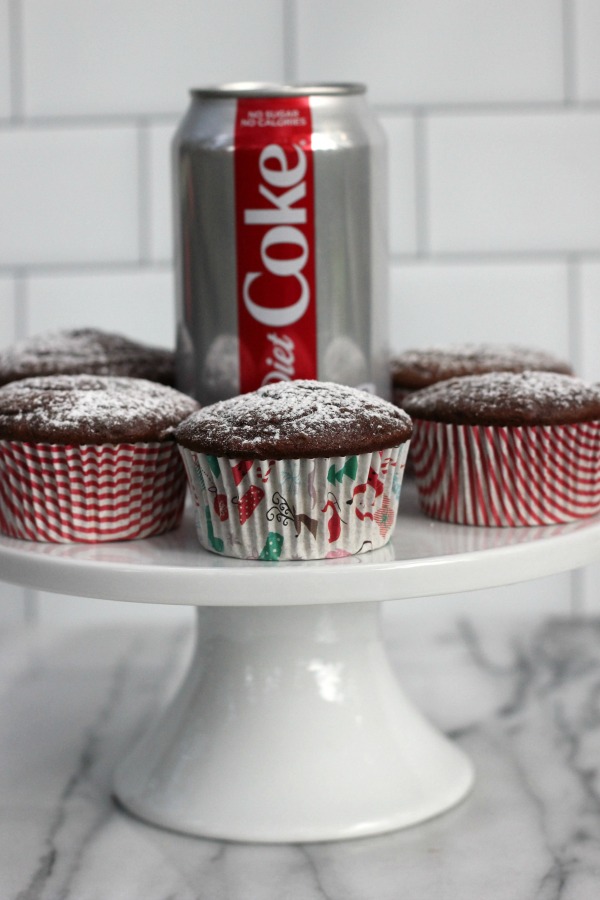 Me and My Pink Mixer Chocolate Diet Coke Cupcakes