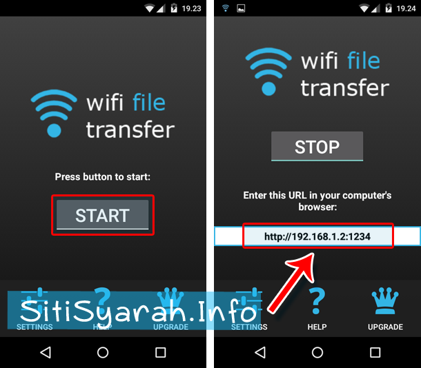 transfer foto ke android lewat wifi