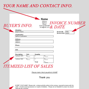Cartoon Invoices: How To Invoice
