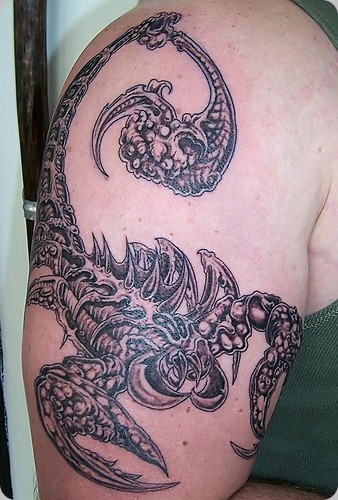 Tatuagem masculina de escorpiao (Tattoo de escorpião) escorpiões, imagens, fotos | Diversas