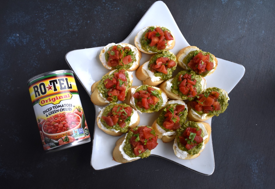 Red and green Christmas appetizer
