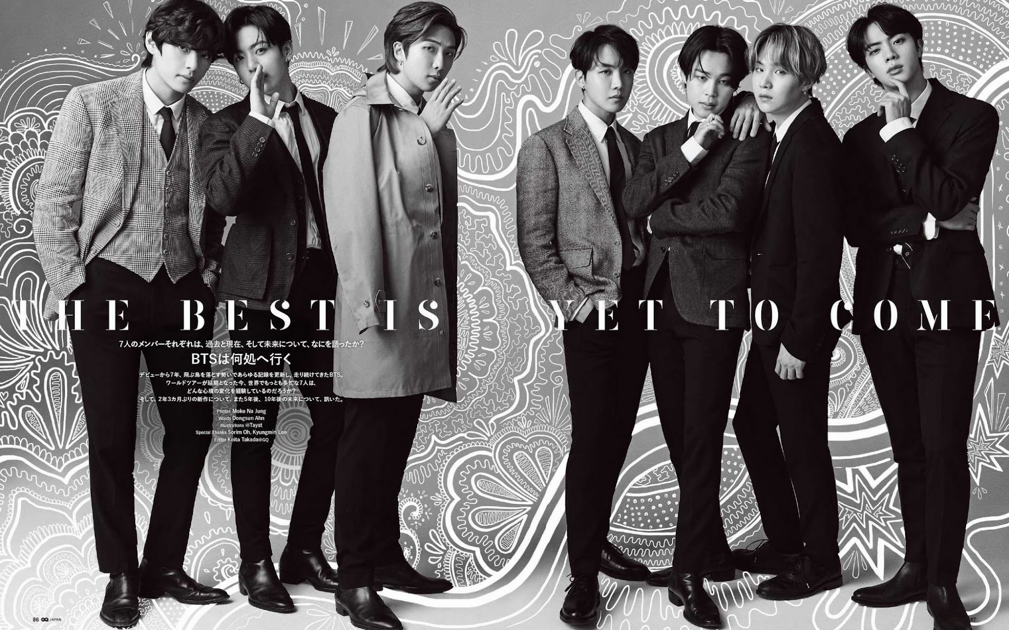 BTS en portada de GQ Japón Octubre 2020 Male Fashion Trends