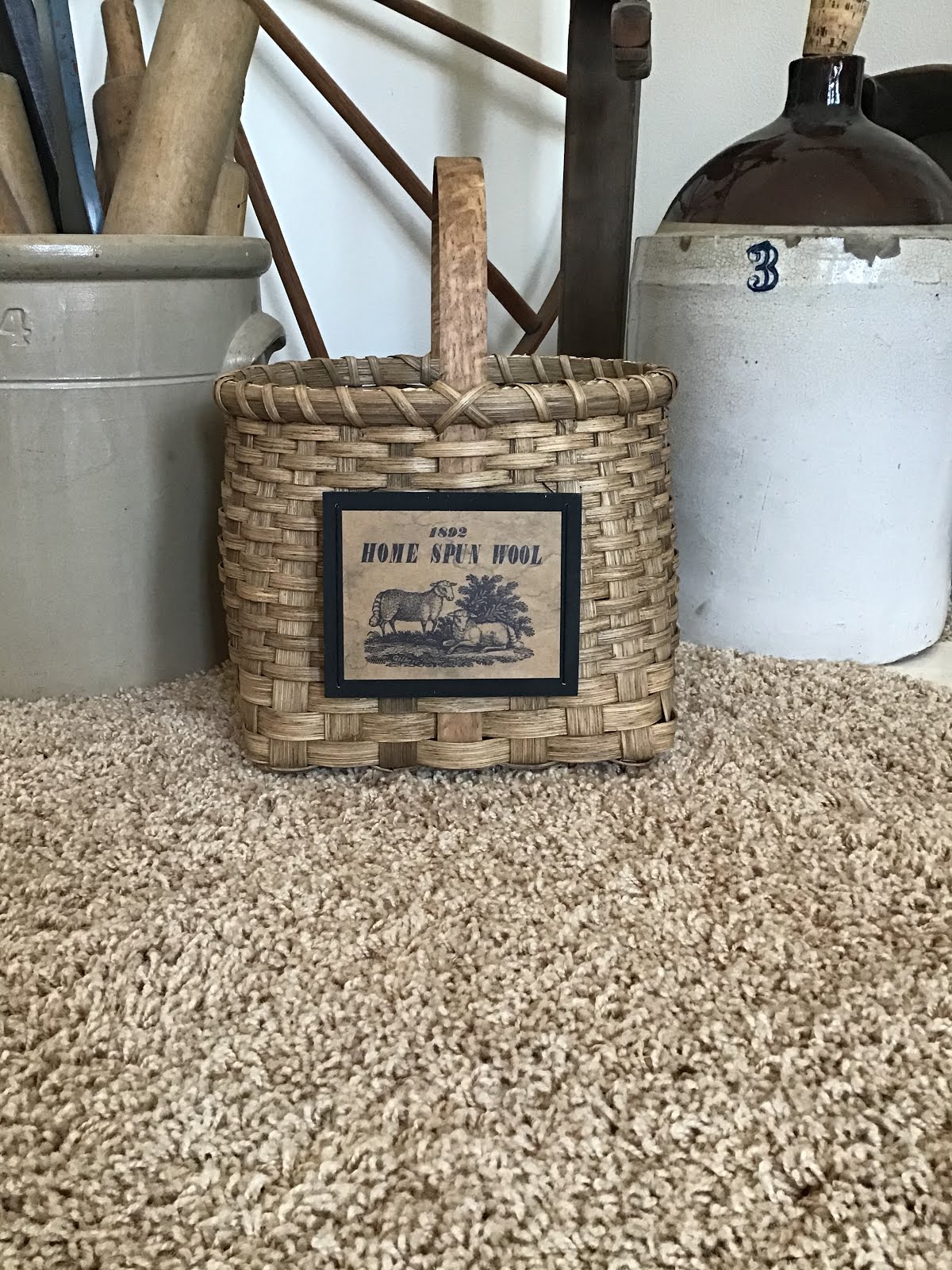Wool Roving storage basket