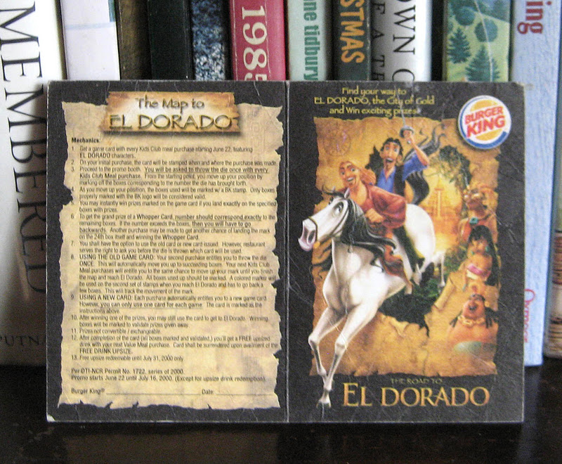 Percy's Memorabilias El Dorado Card Burger King