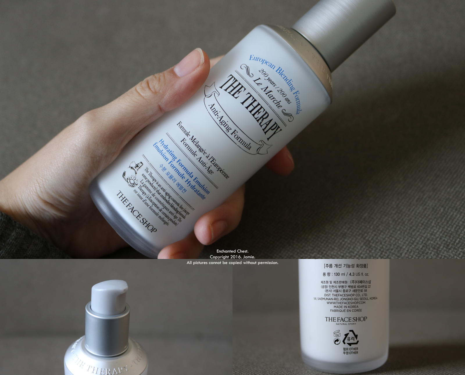 The Face Shop Tonic and Emulsion Review Enchanted Chest
