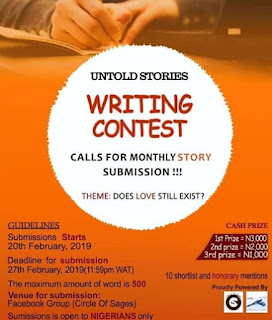 nigeria writing contest 2019 lomba