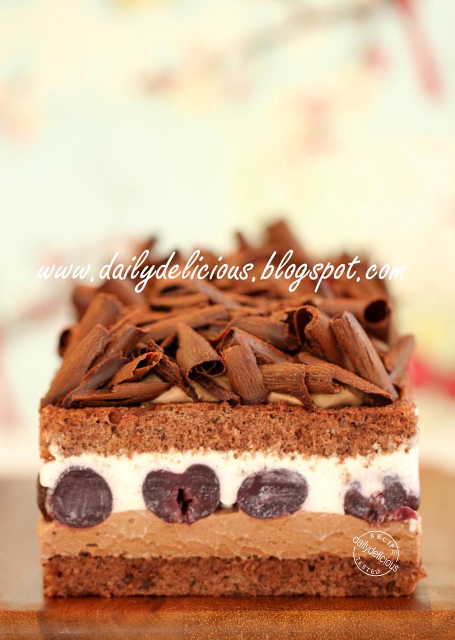 dailydelicious Black forest cake La forêt noire, Classic cake my style!