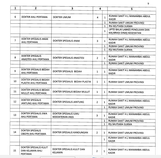 Download Formasi CPNS 2018 NTB Semua Kabupaten Dan Kota Download Formasi CPNS 2018 NTB Semua Kabupaten Dan Kota