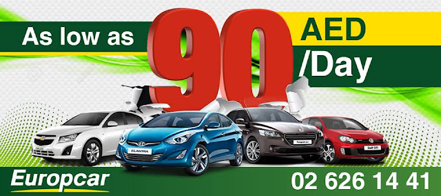  As low as 90 AED per day  Avail this Limited Offer and enjoy your road trip with europcar  For more information visit europcar-abudhabi.com 