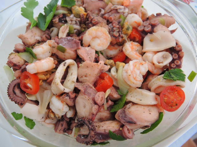 Meeresfrüchte-Salat, Insalata Fruti di mare