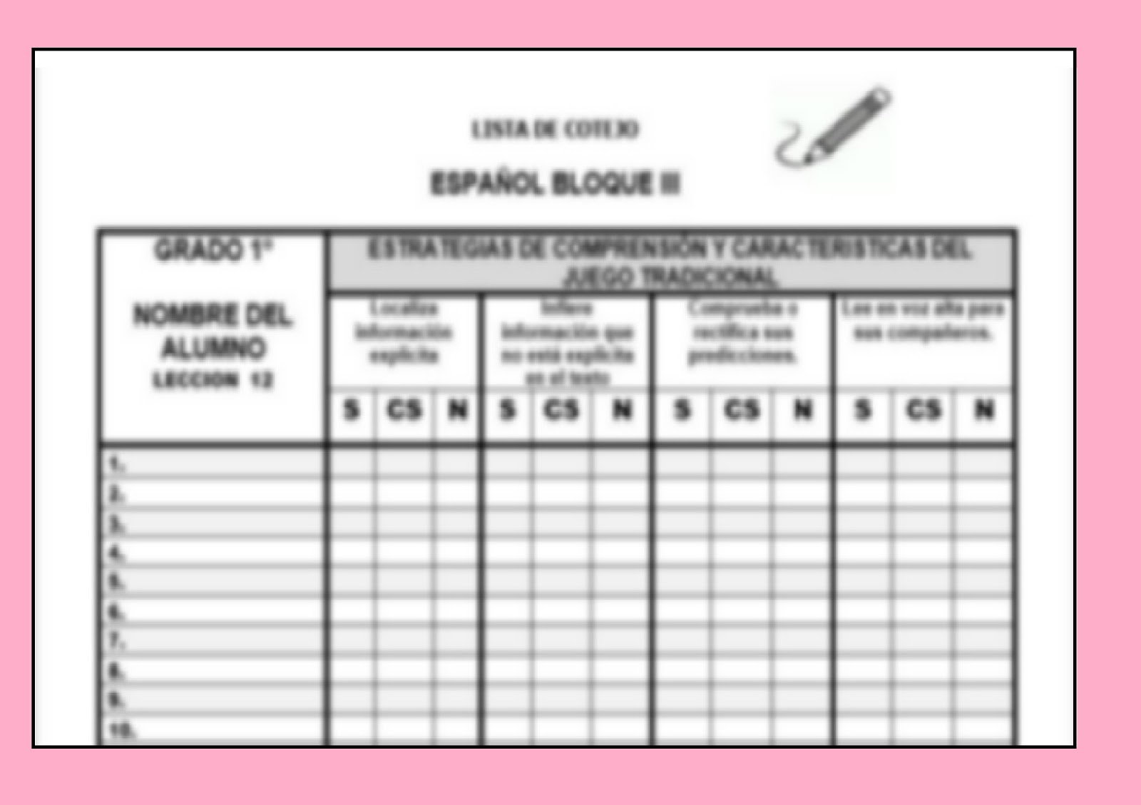 Ejemplo De Lista De Cotejo Para Primer Grado Porn Sex Picture