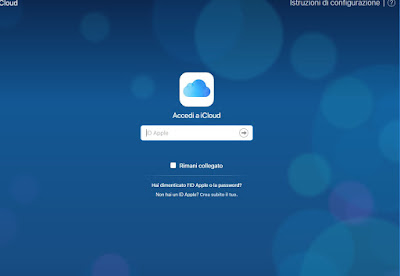 usare iCloud da Web iCloud da Web