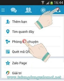Hướng dẫn cách vào phòng chát zalo