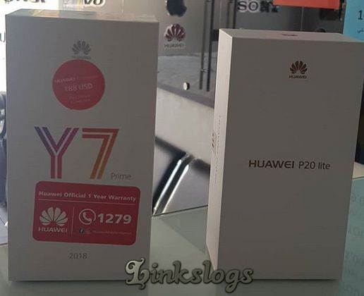 Huawei Y7 Prime 2017 And Huawei  P20 lite