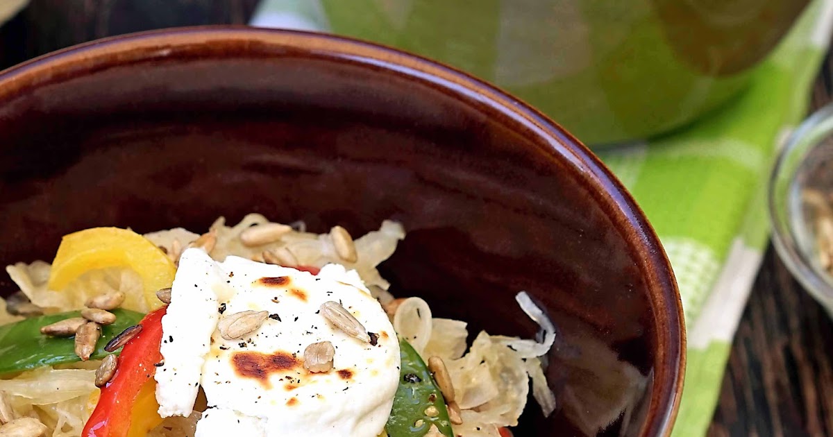 stuttgartcooking: Sauerkraut-Salat mit überbackenen Ziegenkäse