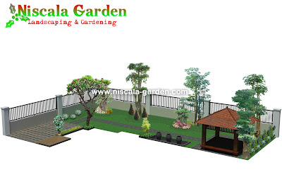 Desain Taman Tropis Modern