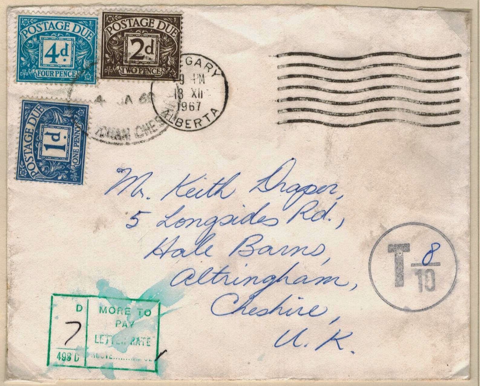 Postal History Corner Centennial Period International Surface Printed Matter Rates