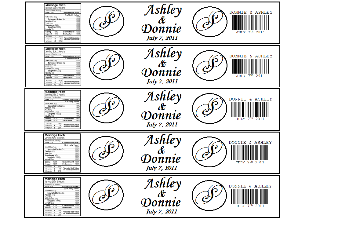 The Hillbilly Princess Diaries: DIY Personalized Water Bottle Labels! Intended For Drink Bottle Label Template