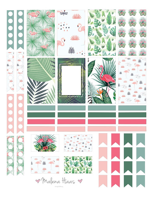 Free Summer Themed Planner Stickers