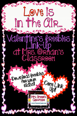 Valentine's Day Freebie Link-Up at Mrs. Orman's Classroom