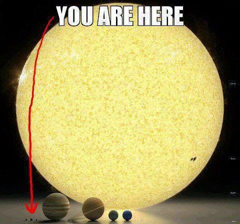 18 Photos That Will Make You Reconsider Your Existence! - Wow – in comparison to the sun, you’re TINY!
