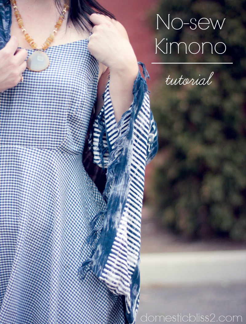 Diy Make A Kimono From Scarf No Sewing Db2 Diy Kimono From A Scarf No Sewing