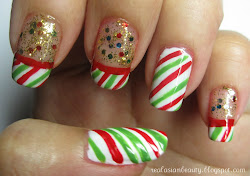 candy cane nails nail asian tutorial done neti
