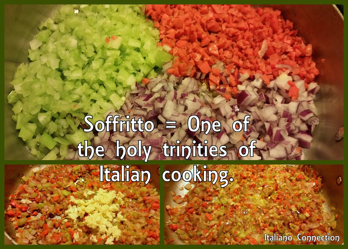Soffritto - Italian or Tuscan Holy Trininty of Cooking (the base)
