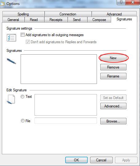 Trinity Tricks: How to insert HTML signatures in Windows Live Mail