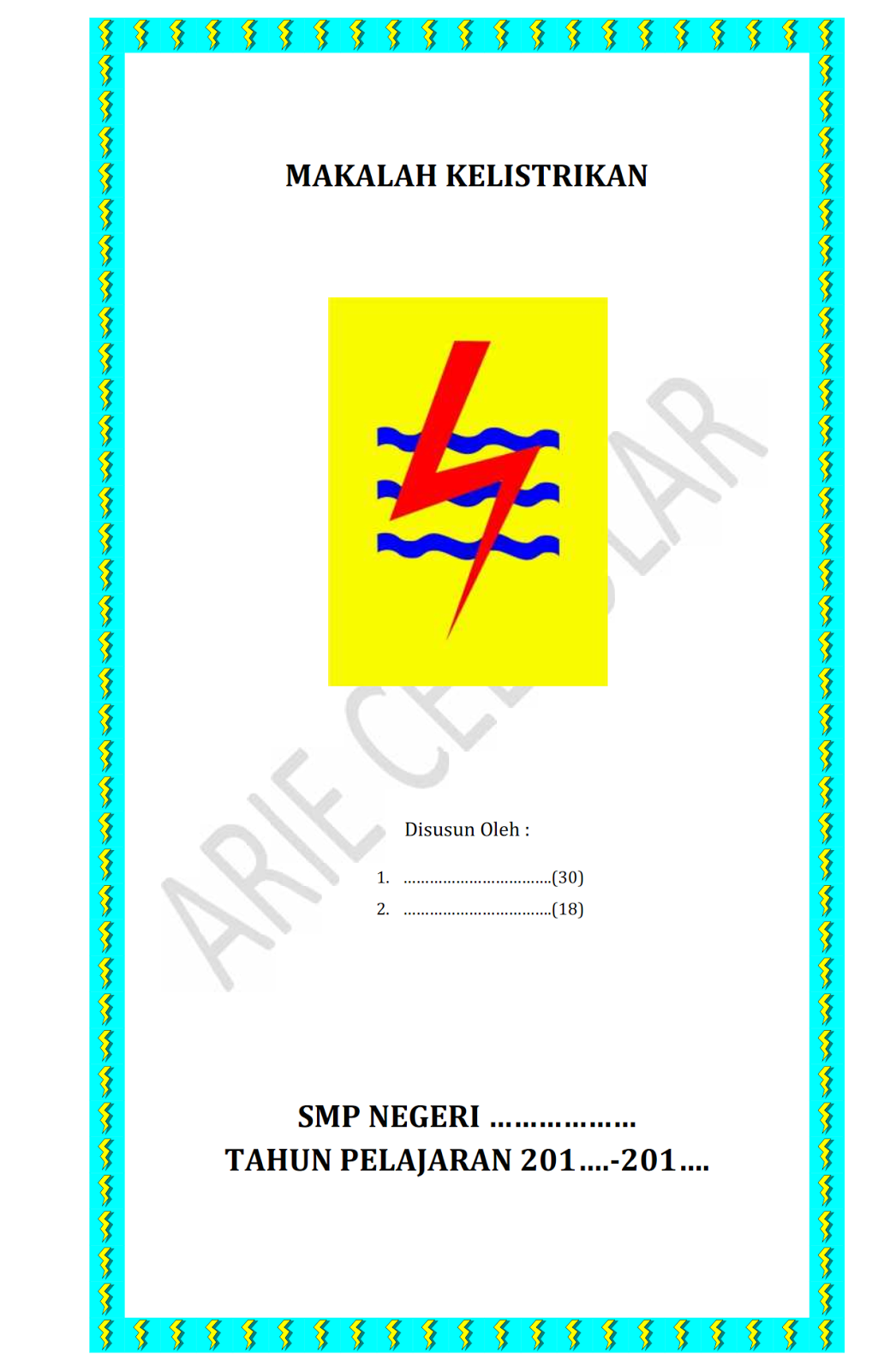 Makalah Kelistrikan ARIE CELLULAR