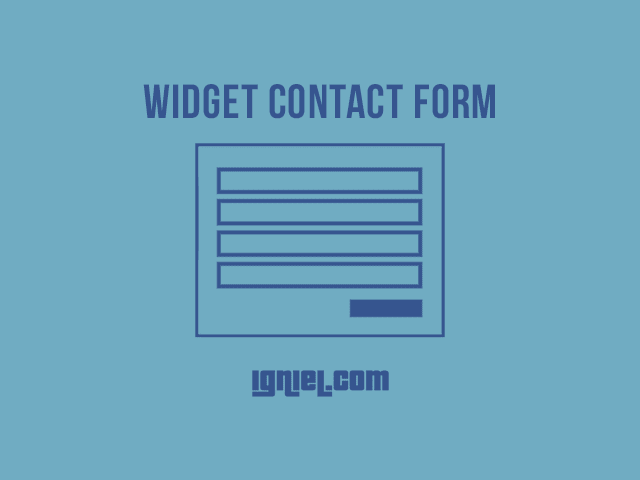 Cara Memasang Widget Contact Form di Halaman Statis Blogger