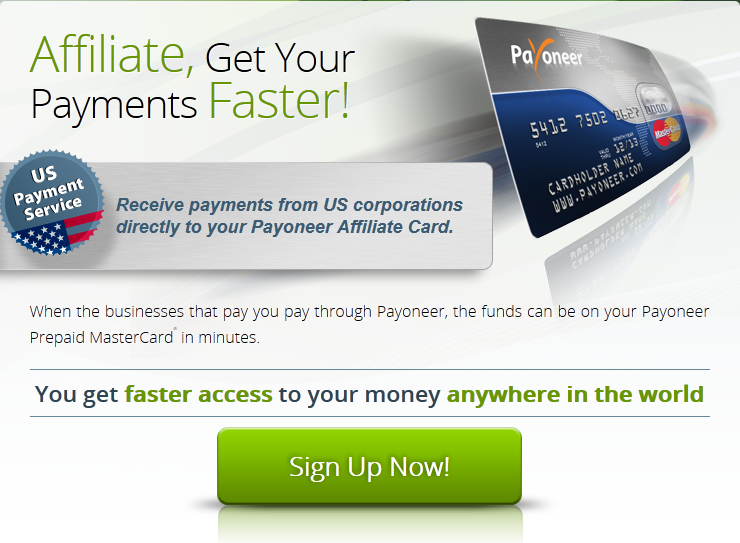 US payment service with Payoneer