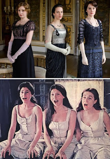 funny downton abbey crawley sisters and Hot Orthodox Jew porn