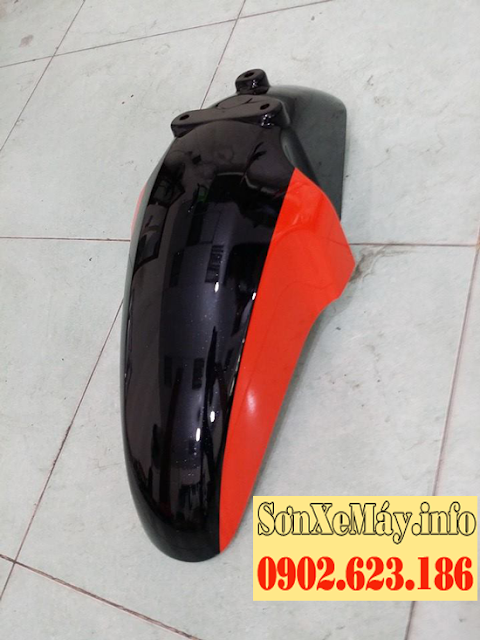 Sơn phối màu xe Honda Sh màu trắng cam đen
