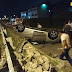 Na madrugada desta quarta-feira foi registrado um capotamento na avenida da Integração no bairro Candelária.