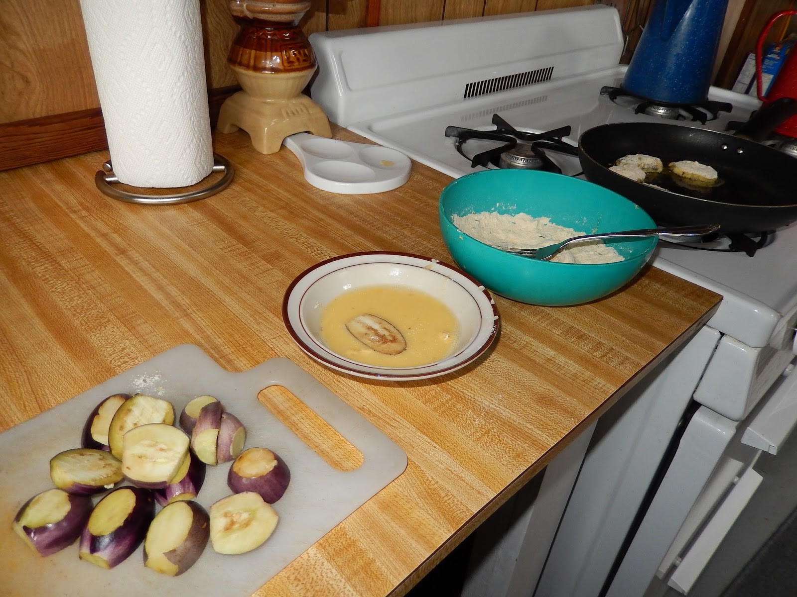 Margy Meanders Patio Baby Eggplant Parmesan Bites