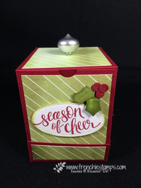 Frenchie live, 3-D, Video, Tea Paper Dispenser, Tea pk Box, Merry Little Label, Merry little Christmas designer paper, Watercolor Christmas, Happy Berry Happiness
