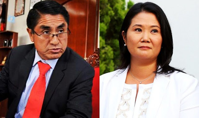 Keiko Fujimori y César Hinostroza Keiko Fujimori y César Hinostroza