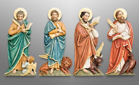 The Four Evangelists: Carving by ALBL Oberammergau