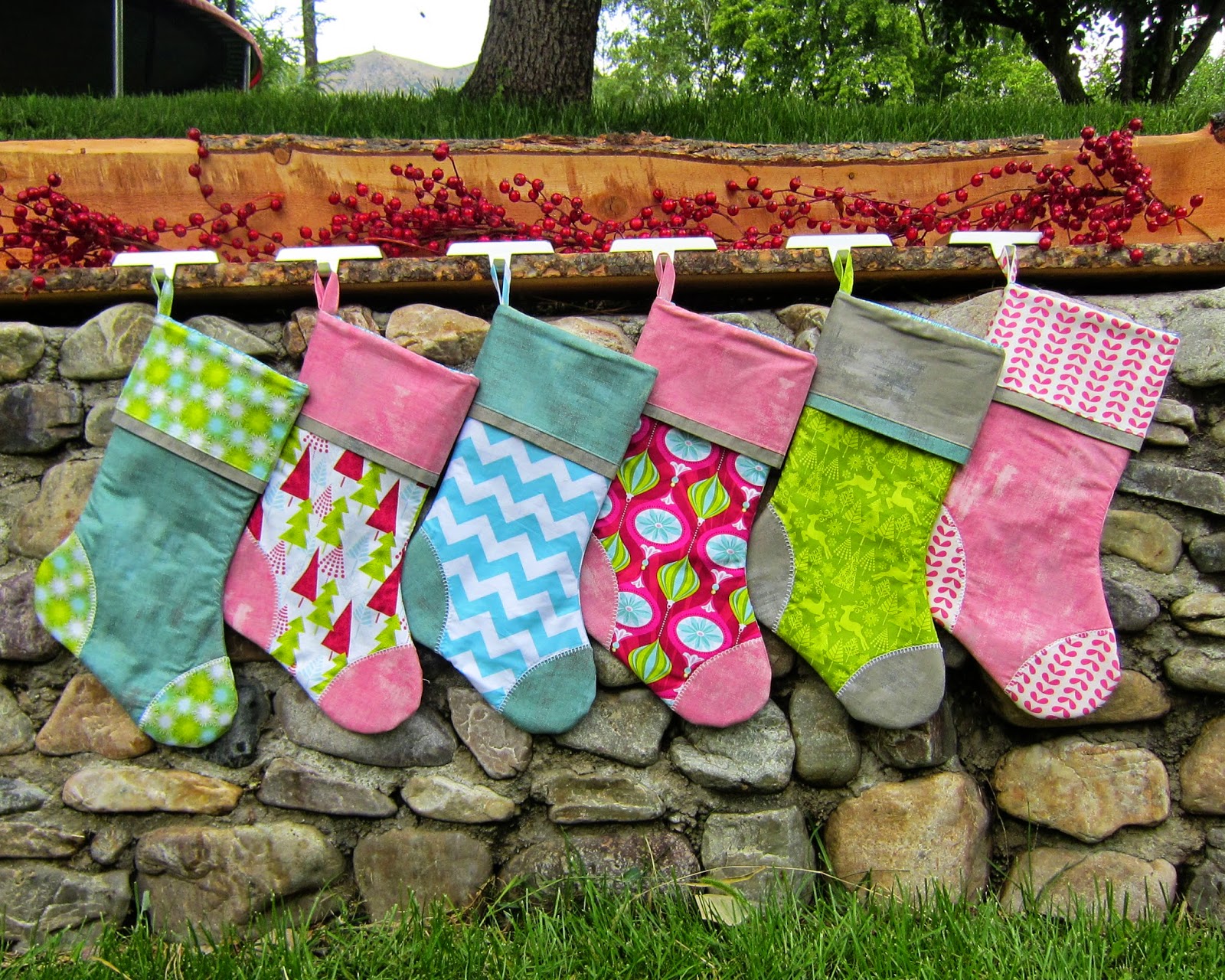 Yards And Handmade Christmas Stockings Fun Bright Handmade Christmas Stockings Fun And Bright Collection